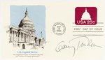 DOONESBURY CARTOONIST GARRY TRUDEAU SIGNED FIRST DAY COVER.