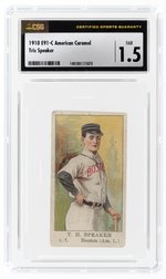 1910 E91-C AMERICAN CARAMEL TRIS SPEAKER (HOF) CSG 1.5 FAIR.