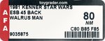 STAR WARS: THE EMPIRE STRIKES BACK (1981) - WALRUS MAN 45 BACK AFA 80 NM.