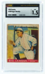 1933 GOUDEY #188 ROGERS HORNSBY (HOF) CSG 1.5 FAIR.