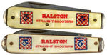 TOM MIX “RALSTON STRAIGHT SHOOTERS” KNIFE PLUS RARE VARIETY WITH MAILER.