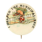 "I HELPED THE MUNICIPAL TREE" BI-PLANE SANTA.