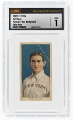 1909-11 T206 HAL CHASE PORTRAIT/WHITE BACKGROUND POLAR BEAR CSG 1 POOR.