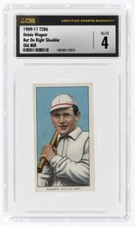 1909-11 T206 HEINIE WAGNER BAT ON RIGHT SHOULDER OLD MILL CSG 4 VG/EX.