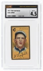 1911 T205 GOLD BORDER LEFTY LEIFIELD CSG 4.5 VG/EX+.