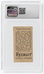 1912 T207 BROWN BACKGROUND BILL MCKECHNIE (HOF) ROOKIE CARD CSG 1.5 FAIR.