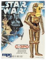 MPC STAR WARS AUTHENTIC C-3PO (SEE THREEPIO) FACTORY SEALED MODEL KIT PAIR.