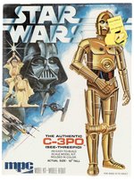 MPC STAR WARS AUTHENTIC C-3PO (SEE THREEPIO) FACTORY SEALED MODEL KIT PAIR.