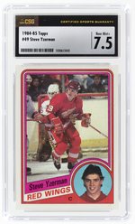 1984-85 TOPPS #49 STEVE YZERMAN (HOF) ROOKIE CARD CSG 7.5 NEAR MINT+.