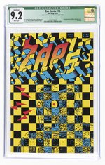 ZAP COMIX #15 2004 CGC QUALIFIED 9.2 NM- (SIGNED BY GILBERT SHELTON).