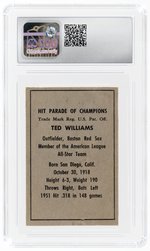 1952 BERK ROSS TED WILLIAMS CSG 1.5 FAIR.