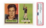 1957 TOPPS #94 RAYMOND BERRY (HOF) ROOKIE CARD PSA 4 VG-EX.