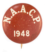 "NAACP 1948" BUTTON.