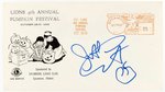 JOHN CARPENTER SIGNED HALLOWEEN-RELATED FIRST DAY COVER.