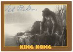 KING KONG - GIL PERKINS SIGNED CARD.