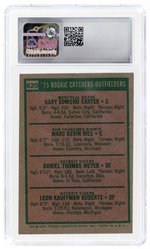 1975 TOPPS #620 '75 ROOKIE CATCHERS-OUTFIELDERS CARTER(HOF)/HILL/MEYER/ROBERT CSG 6.5 EX/NM+.