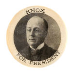 "KNOX FOR PRESIDENT" 1908 HOPEFUL.