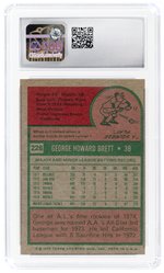 1975 TOPPS #228 GEORGE BRETT (HOF) ROOKIE CARD CSG 6 EX/NM.