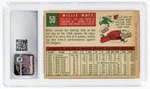 1959 TOPPS #50 WILLIE MAYS (HOF) CSG 4.5 VG/EX+.