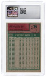 1975 TOPPS #660 HANK AARON (HOF) CSG 6 EX/NM.