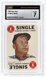 1968 TOPPS GAME #2 MICKEY MANTLE (HOF) CSG 7 NEAR MINT.