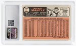 1966 TOPPS #50 MICKEY MANTLE (HOF) CSG 4.5 VG/EX+.