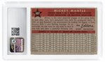 1958 TOPPS #487 MICKEY MANTLE (HOF) '58 ALL-STAR CSG 6 EX/NM.