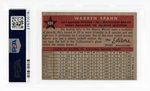 1958 TOPPS #494 WARREN SPAHN (OF) ALL-STAR PSA 4 VG-EX.