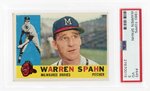 1960 TOPPS #445 WARREN SPAHN (HOF) PSA 3 VG.