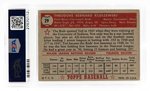 1952 TOPPS #29 TED KLUSZEWSKI RED BACK PSA 2 GOOD.