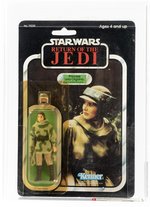 STAR WARS: RETURN OF THE JEDI (1983) - PRINCESS LEIA ORGANA (COMBAT PONCHO) 77 BACK-A AFA 60 Y-EX.