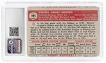 1952 TOPPS #195 ORESTES MINOSO (HOF) ROOKIE CARD CSG 1.5 FAIR.