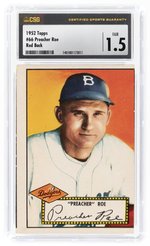 1952 TOPPS #66 PREACHER ROE RED BACK CSG 1.5 FAIR.