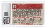 1952 TOPPS #216 RICHIE ASHBURN (HOF) CSG 2.5 GOOD+.