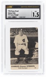 1946 REMAR BREAD OAKLAND OAKS #10 CASEY STENGEL (HOF) CSG 1.5 FAIR.