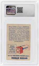 1946 REMAR BREAD OAKLAND OAKS #10 CASEY STENGEL (HOF) CSG 1.5 FAIR.