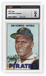 1967 TOPPS #400 ROBERTO CLEMENTE (HOF) CSG 2 GOOD.