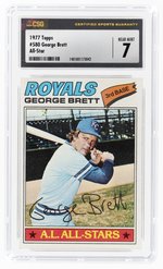 1977 TOPPS #580 GEORGE BRETT (HOF) ALL-STAR CSG 7 NEAR MINT.