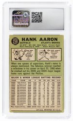 1967 TOPPS #250 HANK AARON (HOF) CSG 3 VERY GOOD.