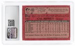 1982 TOPPS TRADED #98T CAL RIPKEN JR. (HOF) ROOKIE CARD CSG 7.5 NEAR MINT+.