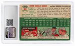 1954 TOPPS #32 DUKE SNIDER (HOF) CSG 1.5 FAIR.