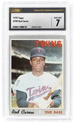 1970 TOPPS #290 ROD CAREW (HOF) CSG 7 NEAR MINT.