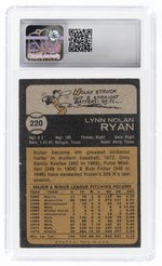 1973 TOPPS #220 NOLAN RYAN (HOF) CSG 5 EXCELLENT.