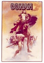 CONAN AND THE SORCERER PROMOTIONAL BOOKSTORE POSTER BY ESTEBAN MARATO.