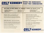 "KENNEDY... ONLY KENNEDY" 1956 DEMOCRATIC NATIONAL CONVENTION VP CAMPAIGN BROCHURE.