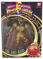 MIGHTY MORPHIN POWER RANGERS EVIL SPACE ALIEN GOLDAR BOXED ACTION FIGURE.