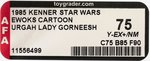 STAR WARS: EWOKS (1985) - URGAH LADY GORNEESH AFA 75 Y-EX+/NM.