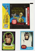 STAR WARS 1977 TOPPS FIRST SERIES GUM CARD/STICKER SET PLUS WRAPPER.