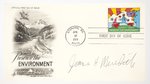 JAMES H. MEREDITH SIGNED FIRST DAY COVER.