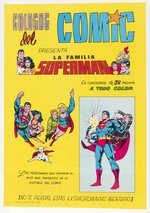 SUPERMAN SPANISH COMIC BOOKS NEWSSTAND/BOOK STORE POSTER.